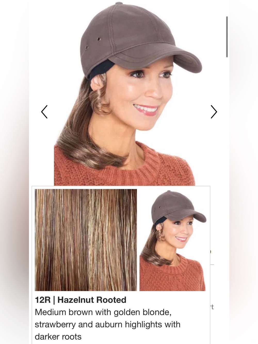 Ponytail headband for hats by Cardani